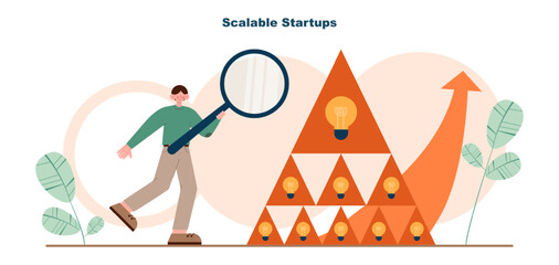 Startup types. New business, project development and establishment