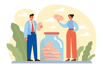 Business teamwork concept. Idea of partnership and cooperation