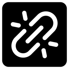Link glyph icon