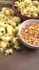 Raw Corn Seeds or Corn kernels are from Maize is a grain, and the kernels are used in cooking as a vegetable or a source of starch.