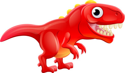 Cute T Rex Cartoon Dinosaur