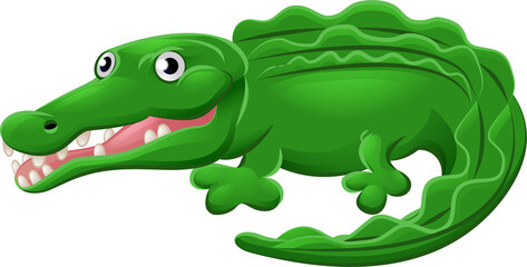 Crocodile or Alligator Animal Cartoon Character