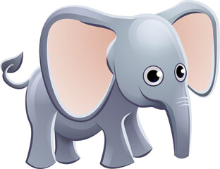 Fototapeta premium Elephant Animal Cartoon Character