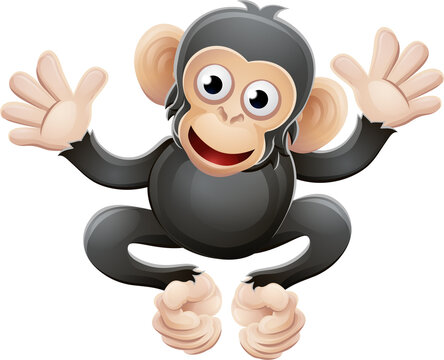 Chimpanzee Animal Cartoon Character