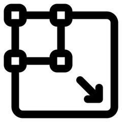 Enlarge line icon