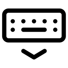 Keyboard line icon