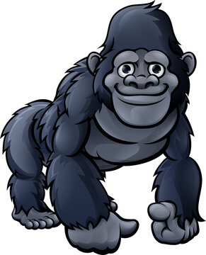 Cartoon Cute Gorilla
