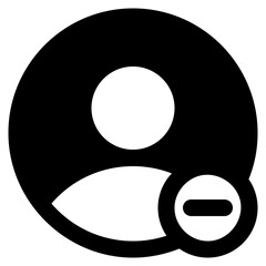 Delete User glyph icon