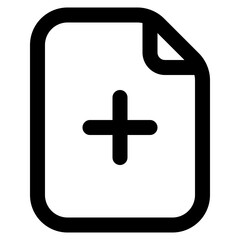 Fototapeta premium New Document line icon