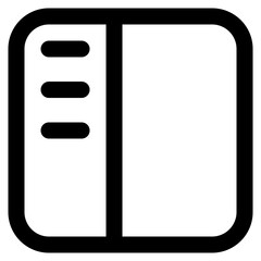 Sidebar line icon