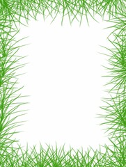 green grass frame