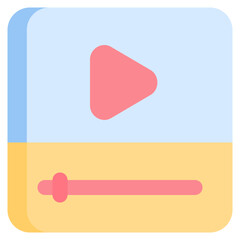 Media Player flat icon