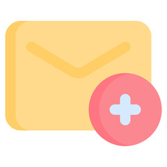 Fototapeta premium Messages flat icon