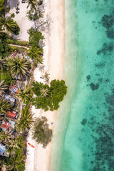Aerial view of Leela Beach in koh Phangan, Thailand