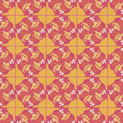 Floral Seamless Pattern Background Garden Nature Plant Art