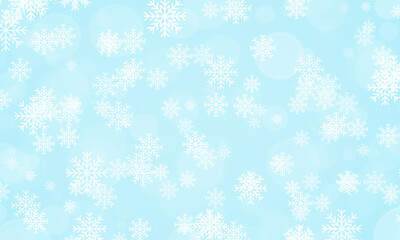 Snowflakes on a blue background