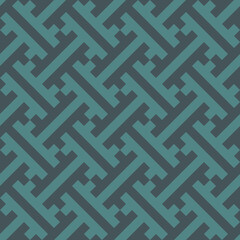 Seamless Sayagata pattern. Repeated interlocking keys background. Classic Oriental ornament. Traditional window tracery image. Ancient ethnic mosaic motif. Digital paper for textile print. Vector art.