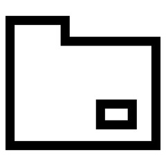 folder line icon
