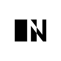N vector monogram logo