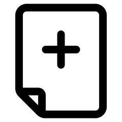 Fototapeta premium Add File line icon