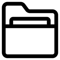 folder line icon