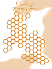 Money Recording Table Paper Background Design, Money Saving Note Wallpaper Illustration