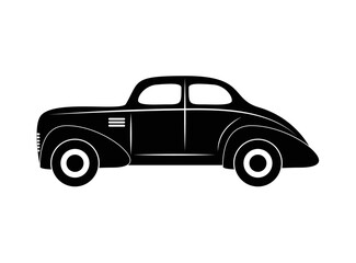 Vintage classic car, vector illustration