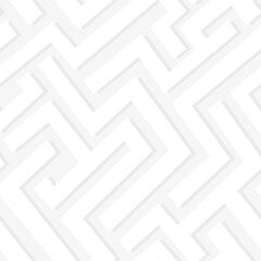 Diagonal labyrinth maze seamless pattern