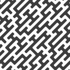 Diagonal maze seamless pattern