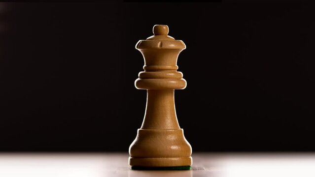 Chess Pieces Fall On The Chessboard - Stock Video