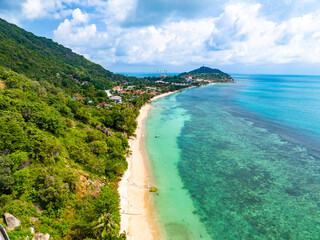 Abandonned hotel looking like cambodian Angkor in Koh Phangan, Thailand