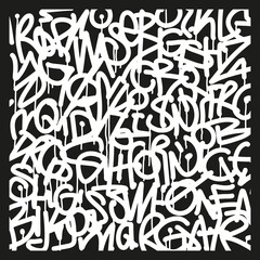 Vector tags, abstract illustration in graffiti style, background composition © rosovskyi