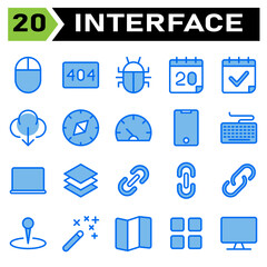 User interface icon set include download, arrow, down, downloading, compass, direction, navigation, dashboard, speedometer, performance, indicator, phone, mobile, smart phone, gadget, keyboard