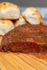 Carne maserada al pastron