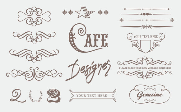 Cafe. Hand drawn  classic design for you 