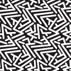 Seamless geometric pattern with different lines