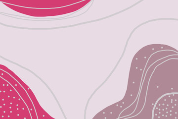 modern pink geometric layout with copy space