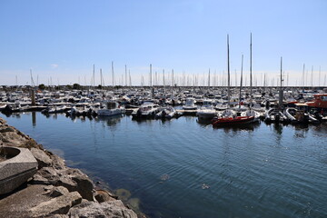 Le port de plaisance, ville de Pornichet, d&eacute;partement de la Loire Atlantique, France