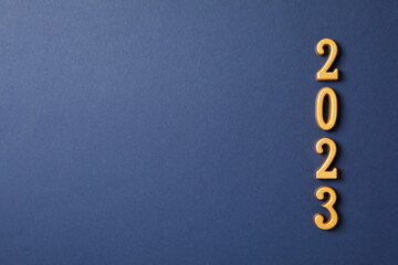 Concept of Happy New Year 2023, space for text