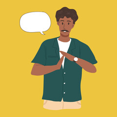 Group of multicultural flat vector illustration-