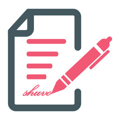 Fototapeta premium Business contract with signature 