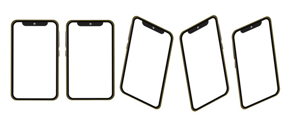 Smartphone vector for illustration or business or media, white background.