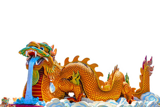 Golden Dragon Museum, large dragon shaped building.Suphanburi Tourist Attraction City Pillar Shrine landmark Photo