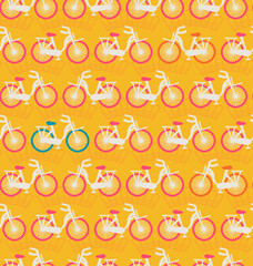 Fun Holland Bikes in Amsterdam - ORANGE white pink blue