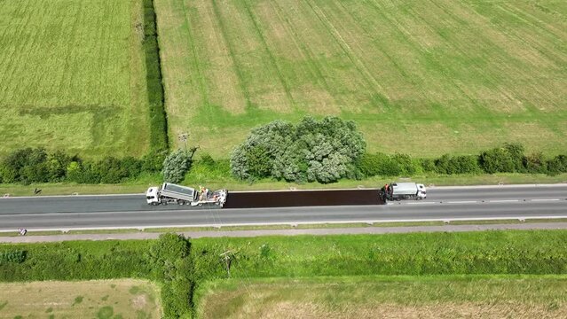 Road Resurfacing using Micro Asphalt Surface Dressing