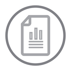 Business analysis, document, sales report, statistics icon