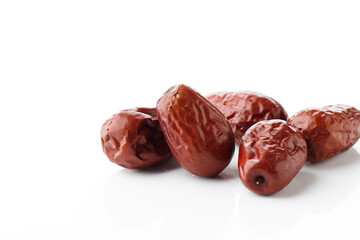 Dried Red Dates Unabi Fruits or Jujube.