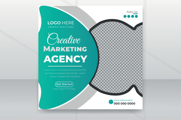 Creative and Modern Social square web banner for social media post template design, Facebook Post, Instagram Post template