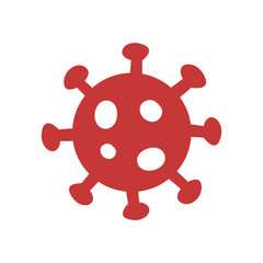 Fototapeta premium Corona virus icon design. Covid 19 warning illustration