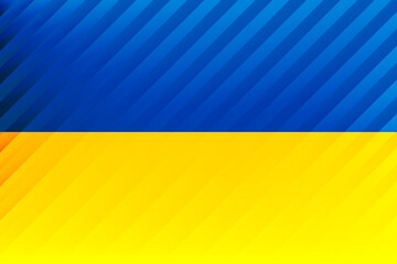 Special design vector pattern ukraine flag. National flag of Ukraine.